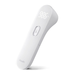 iHealth No-Touch Forehead Thermometer, Infrared Digital Thermometer for Adults and Kids, Touchless Baby Thermometer, 3 Ultra-Sensitive Sensors, Large LED Digits, Quiet Vibration Feedback, Non Contact