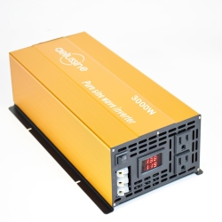 aeliussine 3000W Pure Sine Wave Inverter-12V DC to 120V AC Power Converter with 2 AC Outlets, 12 Volt Power Inverter for Truck, Rv, Camping, Home